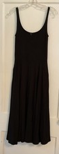 Women’s Quince Long Black Sleeveless Tencel Dress Size S