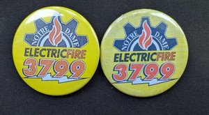 Lot Of 2 Notre Dame Electric Fire 3799 Pins