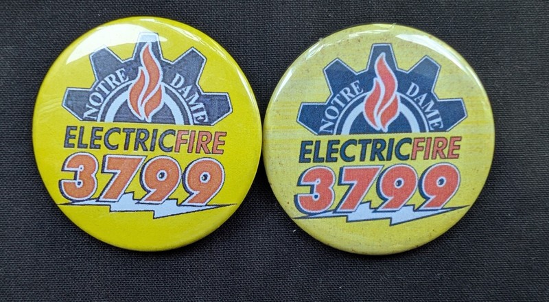 Lot Of 2 Notre Dame Electric Fire 3799 Pins
