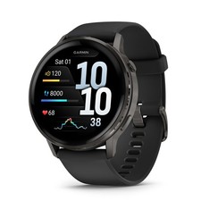 Garmin Venu 4, 45 mm Health  Fitness GPS Smartwatch, Slate with Black Silicone