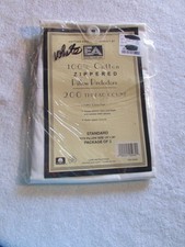 White Zippered Pillow Cover Protector