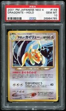 Pokemon Karte PSA 10 Light Dragonite Holo Neo 4 #149