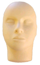Eyelash Practice Head Reusable Soft Silicone Makeup Mannequin For Face Makeup B2