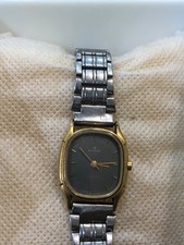 Vintage Edox Quartz Gold Plated Ladies Watch Showerproof 25014 Steel Swiss
