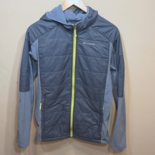 Columbia Sportswear Hybrid Jacket Kids Boys XL 18 20 Fleece Lined Gray Hood A31