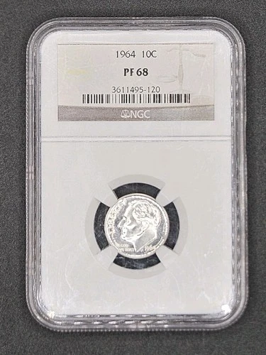 1964 Roosevelt Dime Proof | NGC PF68
