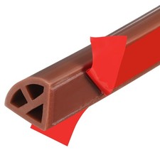 157 Inch Flexible Quarter Round Molding, Bendable Peel and Stick Trim, Brown