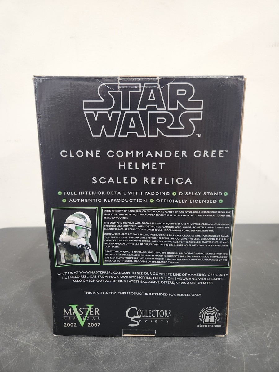 Star Wars Master Replicas Scaled Helmet Clone Commander Gree
