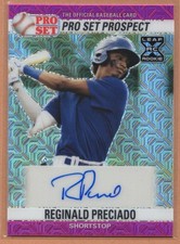 2021 Leaf Pro Set Metal 1990 Base Pink Wave Reginald Preciado #PS0-RP1 Auto /7