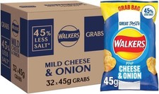 Walkers Crisps Cheese & Onion Pack of 32x45g