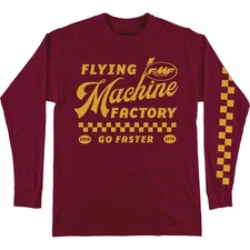 FMF Faster Long Sleeve Shirt - Maroon, Large FA25119900-MRN-L
