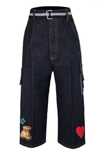 New Kaylee Firefly Baby Girls Toddler Denim Woven Jeans Teddy Bear w/Belt 2-14yr - Picture 4 of 4