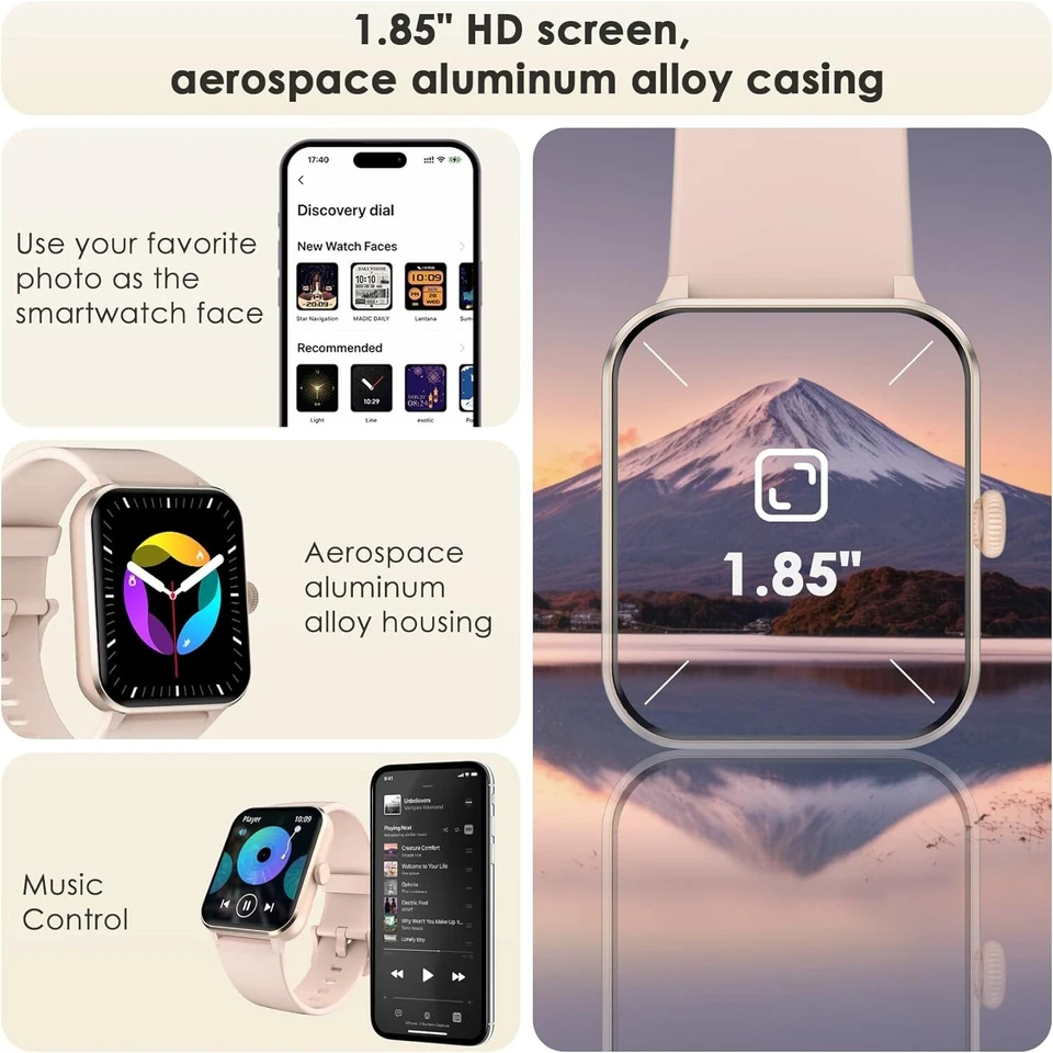 Women Alexa Smart Watch Fitness Bluetooth Call Watch for Android iPhone Samsung. - Image 2 of 4