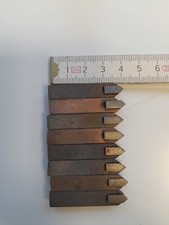 2x Drehling Dreheisen Gewinde Drehmeißel 60° 8X8X40mm DDR 29-42 HS 123 HSS