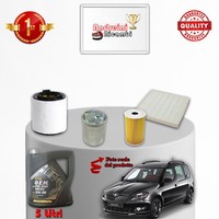 Inspektionskit Filter Und ÖL Skoda Roomster 1.2 Tdi 55KW 75CV Von 2011->