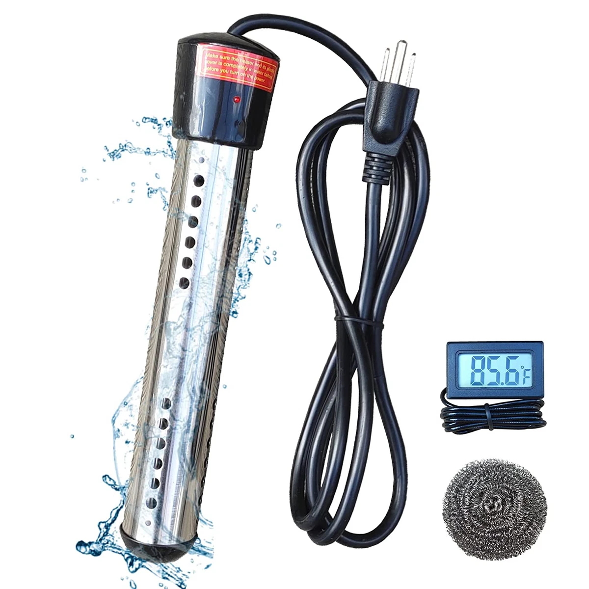 1500W Electric Immersion Heater for Buckets, Pools - Rapid Heat | eBay