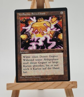 Verfluchte Streckbank Renaissance Magic Karte MTG Deutsch ( Cursed Rack)