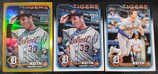 2024 Topps Update Colt Keith Rookie Debut GOLD Foil+RD Base+Base Rookie TIGERS