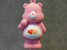 Care Bears NEW * Love A Lot Bear Clip * Blind Bag Series 1 Key Chain Monogram