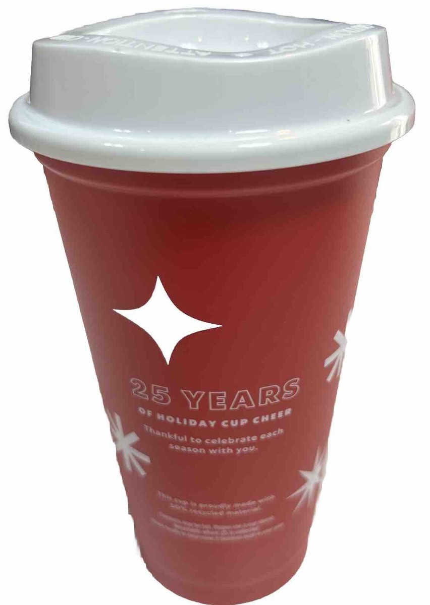 Starbucks 2022 Reusable 16oz Christmas Grande Hot Red Cup Holiday, 25 Years  NEW | eBay