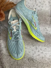 Size 12 - Brooks ELMN8 7 Unisex Running Shoes Blue Glow Nightlife.