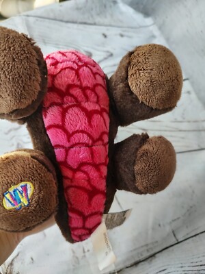 Webkinz Cocoa Dinosaur Brown Red Pink Ganz Plush 9