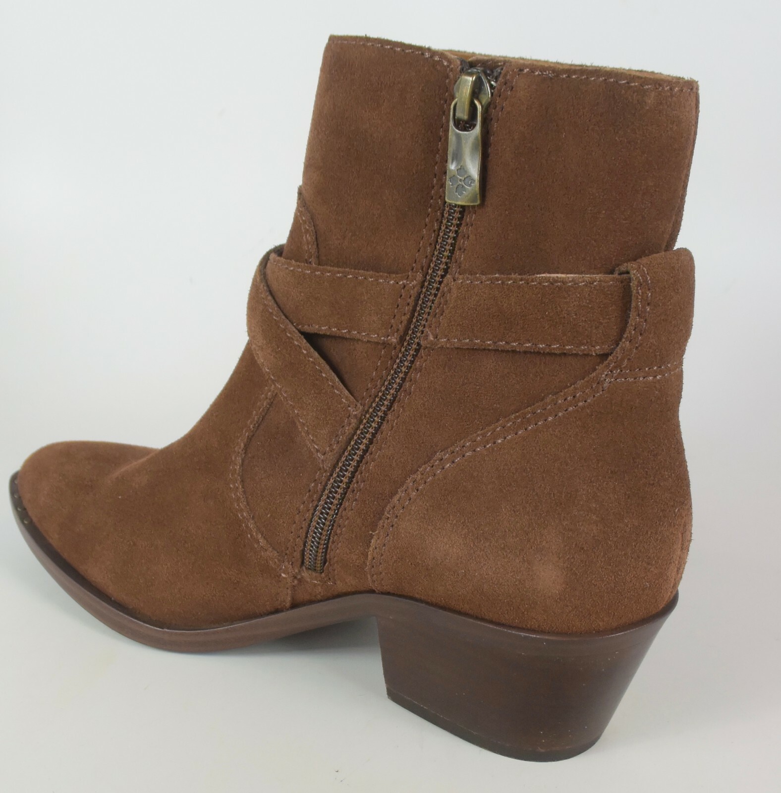 Patricia Nash Sandra Womens Leather Booties Ankle Boots, Tobacco