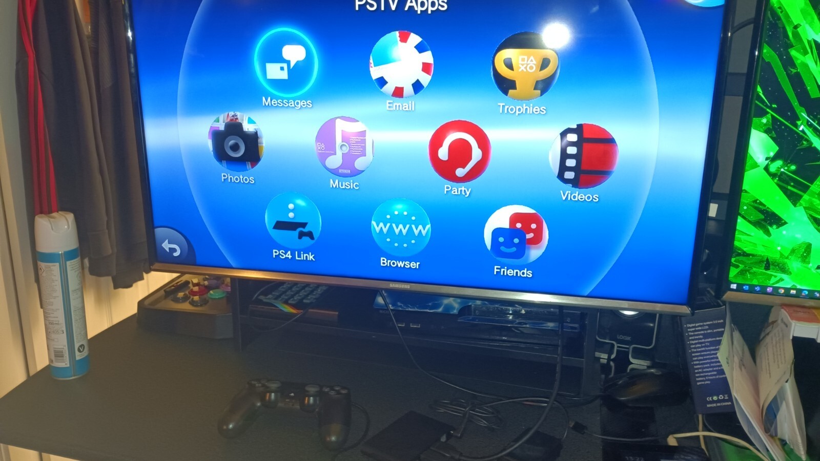 Sony PlayStation PS Vita TV With Charger and Micro SD Memory Card And