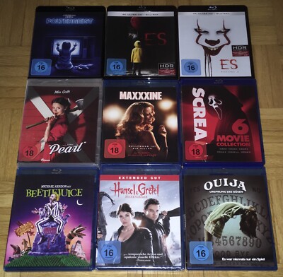 Bluray Sammlung - Scream 1-6 + Pearl + Maxxxine + Es - BESCHREIBUNG LESEN!!