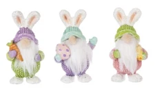 Ganz Springtime Easter Bunny Gnome Figurine 2 1/2"High Pick w/Carrot,Egg r Chick