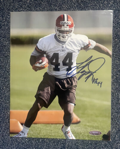 VINTAGE LEE SUGGS AUTO SIGNED 8 x 10 PHOTO RARE CLEVELAND BROWNS - Picture 1 of 2