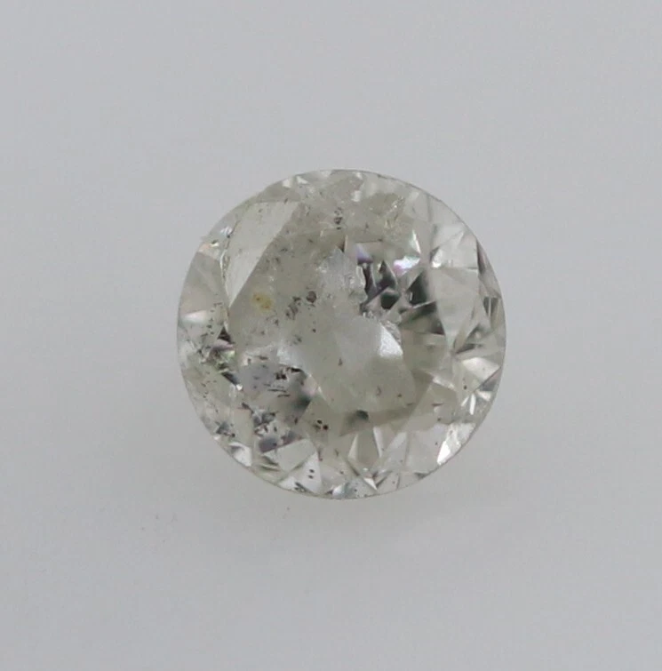 0.12 Ct Brilliant Round Cut Certified Natural Diamond I Color I2 Grade Loose - Image 3 of 4