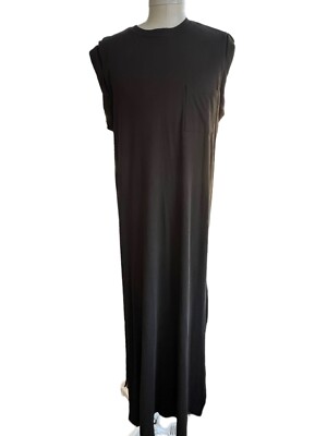 atm black dress Anthony Thomas Melillo Women Maxi Cotton Twisted Size Medium 95% Polyester Kiss The Sky Freya Q5c Size:6 US women's numeric