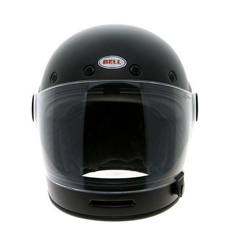 CASCO MOTO INTEGRALE VINTAGE IN FIBRA DI VETRO BELL BULLIT NERO OPACO | eBay