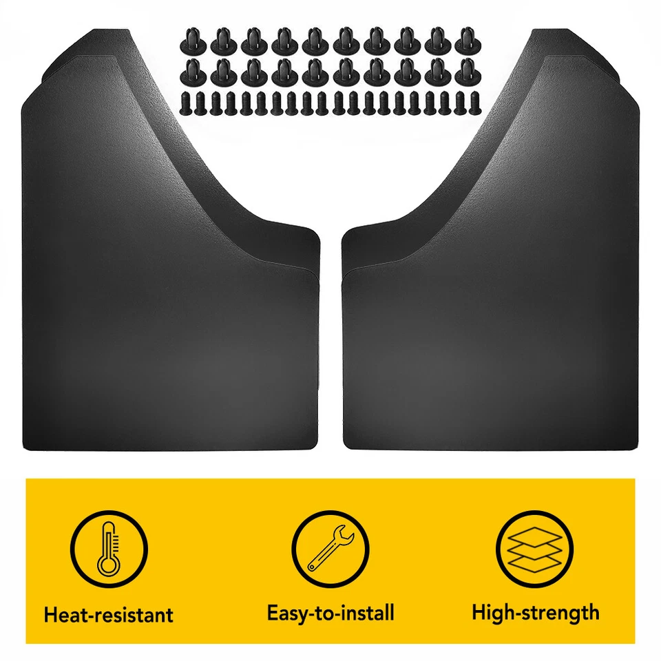 4* Mud Flaps Mudguards Mudflap Splash Guard Fender Car SUV Accessories Universal - Imagem 3 de 4