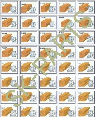 EDESSÖ Profilmesser und Abweiser 40mm (Satz) 4-tlg. verschiedene Formen 1560 Profile