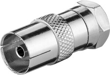 F-Stecker - KOAX Kupplung Buchse SAT TV Kabel...