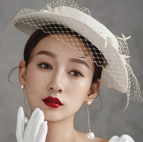 Flower Bridal Wedding Hat 