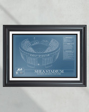 New York Mets Shea Stadium Ballpark Blueprint