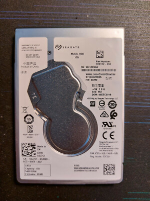 Seagate Mobile 1TB, Internal, 5400 RPM, 2.5'' (ST1000LM035) Hard Drive SATA