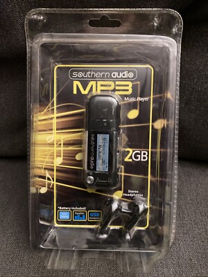 MP3 Player 2GB Bundle w/ Headphones + Battery USB LCD Display By Southern Audio