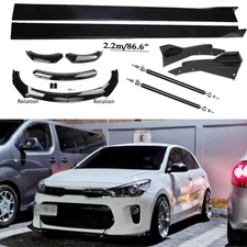 Front Bumper Lip Spoiler Diffuser Splitter Rear Side Skirt For Kia Rio 2001-2022