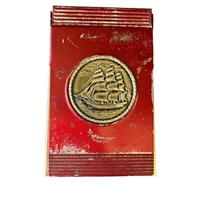 Vintage Park Sherman Brass Memo Desktop Note Pad Rare See Pics Unknown What IS