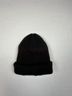 Bonnet d'hiver Supreme Beanie noir tricot côtelé rayé marron gonz logo