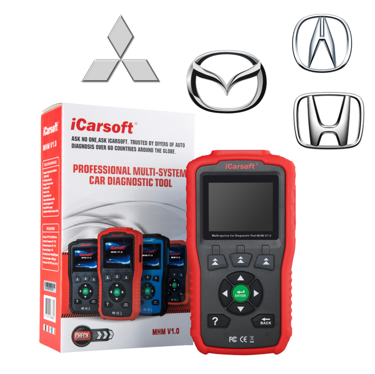 Valise de diagnostic iCarsoft MHM V1.0 multimarque en anglais