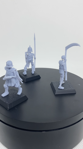 Skeleton Warriors Undead Conti Vampiro Miniatura 28 32mm D&D Pathfinder ToW AoS - Video 1 di 1