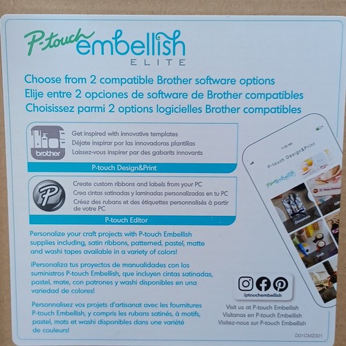 Brother P-touch Embellish Elite Decorative Ribbon and Tape Printer - Picture 5 of 10