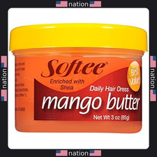 Softee Mango Shea Butter Hair Dress - 3oz Moisturizing Formula