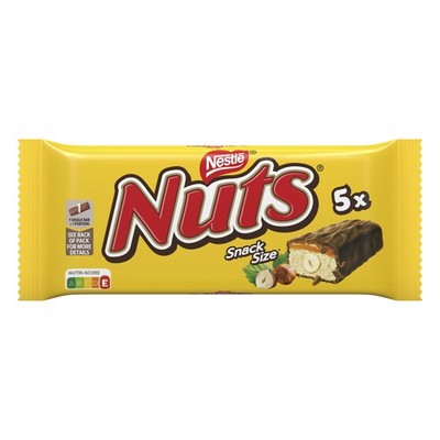 Nestlé , Haselnuss Schokoriegel mit Karamellfüllung, ganze Haselnüsse und lec...