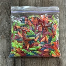 Lot of 285 Used Lite Brite Pegs 7/8 inch Mixed Colors